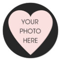 Scribbleprint Black Heart Border Sticker by scribbleprints Scribbleprint Black Heart Border Sticker