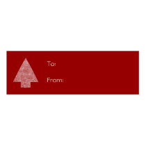 Scribbleprint Christmas Tree business cards