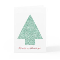 Scribbleprint Christmas Tree cards