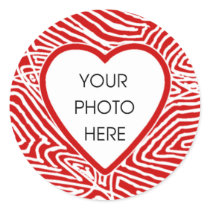 Scribbleprint Heart Border Stickers Template
