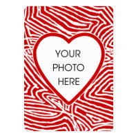 Scribbleprint Heart Photo Card profilecard
