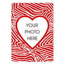 Scribbleprint Heart Photo Card profilecard