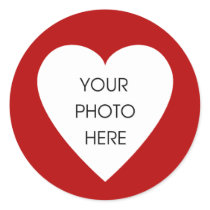 Scribbleprint Red Heart Border Stickers