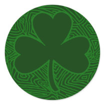Scribbleprint Shamrock Stickers