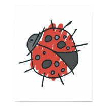 scribbles ladybug posters