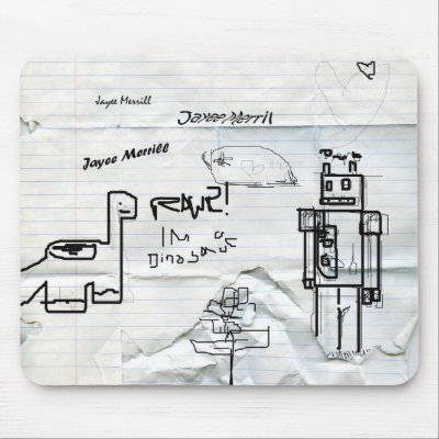 Scribbles Mouse Mats by JayeeMerrill