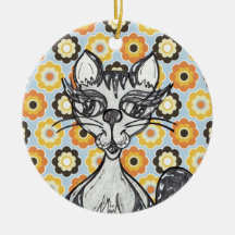 Scribby Cat 20 Onament Christmas Ornament