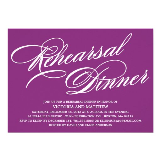 SCRIPT 2 | REHEARSAL DINNER INVITE