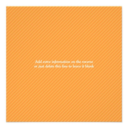 Script Diagonals in Apricot Baby Shower Invitation