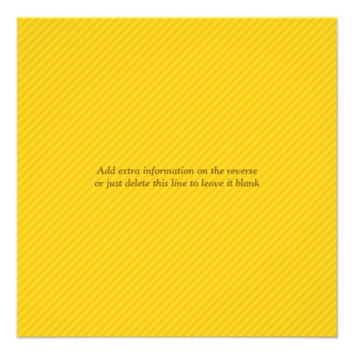 Script Diagonals in Gold Baby Shower Invitation