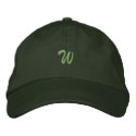 Script-Letter W embroidered hats by ZazzleEmbroidery Script-Letter W embroidered hats