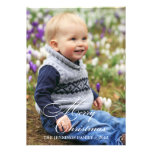 Script Merry Christmas elegant newsletter photo Cards