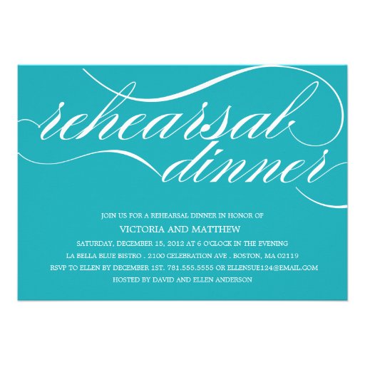 SCRIPT | REHEARSAL DINNER INVITATION (front side)