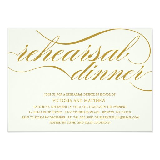 script rehearsal dinner invitation zazzle