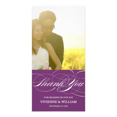 SCRIPT THANKS | WEDDING THANK YOU PHOTO CARD