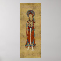 Scripture Buddha Crackle Background Art Print posters