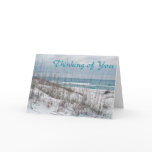 Scripture card -- Thinking of you -beach