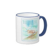 Scripture, Inspiration, John 14:27, Beach Bird Mug