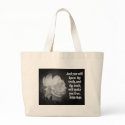 SCRIPTURE John 8:32 Black / White Flowers bags by scriptures SCRIPTURE John 8:32 Black / White Flowers bags
