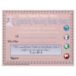 Scripture Memory Award Custom Letterhead