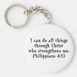 scripture Phil 4:13 Key Chains