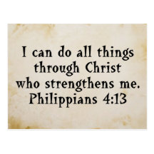 scripture Phil 4:13 Postcards