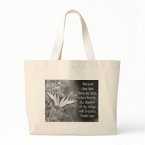 SCRIPTURE PSALM 63:7 W/ BUTTERFLIES bags by scriptures SCRIPTURE PSALM 63:7 W/ BUTTERFLIES bags