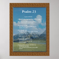 Scripture Template,  Psalm 23 Print