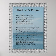 Scripture Template - The Lord's Prayer Posters