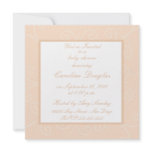Scroll Baby Shower Invitation (peach)