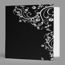 Scroll Black and White Binder binders