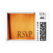 Scroll Design Bar Mitzvah RSVP Postage