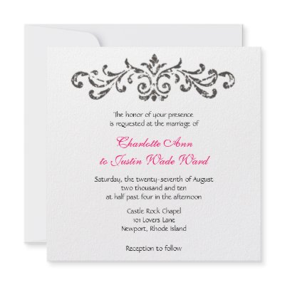 Wedding Invitation Scrolls on Scroll Design Invitations And Party Invitations With Scrolls At