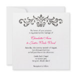 scroll design wedding custom announcements