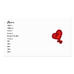 SCROLL HEART business card business cards