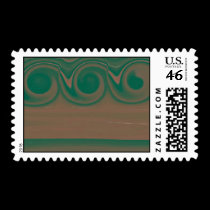 Scroll Holiday Postage Stamp stamps