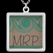 Scroll Initial Necklace necklaces