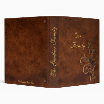 Scroll Leaf Family Album 3 Ring Binder