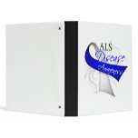 Scroll Ribbon - ALS Disease Awareness binders