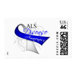 Scroll Ribbon - ALS Disease Awareness Postage Stamp