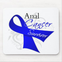 Scroll Ribbon - Anal Cancer Survivor Mouse Pads