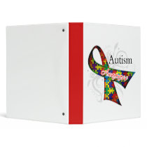 Scroll Ribbon - Autism Awareness Binder