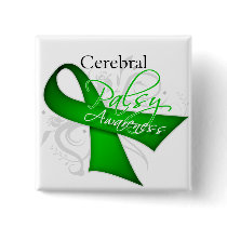 Scroll Ribbon - Cerebral Palsy Awareness Pins