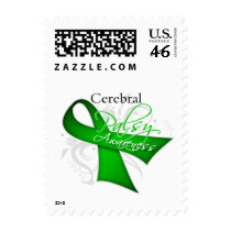Scroll Ribbon - Cerebral Palsy Awareness Stamp