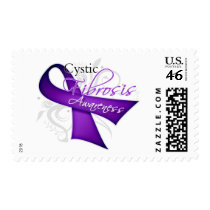 Scroll Ribbon - Cystic Fibrosis Awareness Stamps