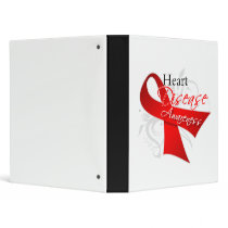 Scroll Ribbon - Heart Disease Awareness Binder