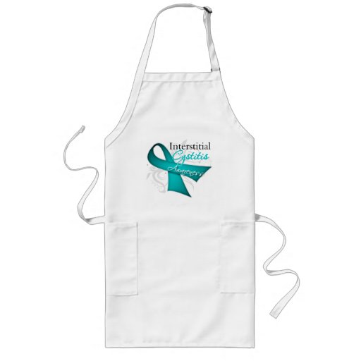 Scroll Ribbon Interstitial Cystitis Awareness Apron