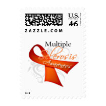 Scroll Ribbon - Multiple Sclerosis Awareness Stamps