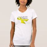 Scroll Ribbon Testicular Cancer Awareness T Shirt