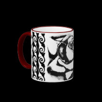 scroll rose Mug